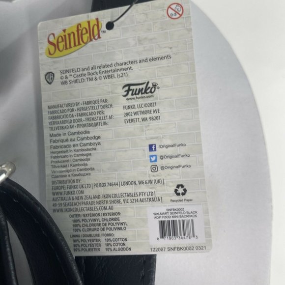 Funko Seinfeld Exclusive Quote Mini Backpack Purse - Picture 5 of 10